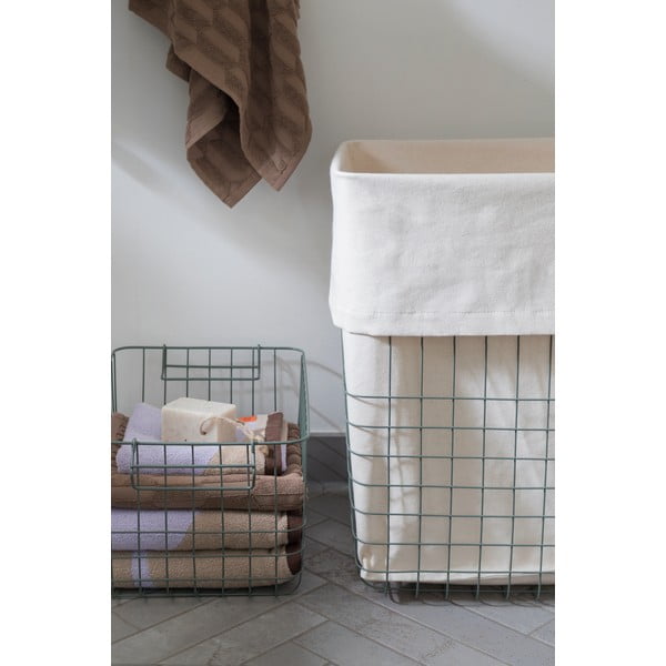 Cesto portabiancheria verde in metallo 64 l Store-It - Mette Ditmer Denmark-image-1