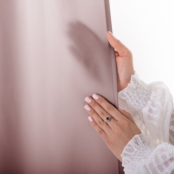 Tenda parzialmente oscurante rosa polveroso 140x250 cm Carli Tie – Restilo-image-4