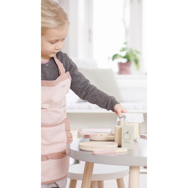 Sgabello rosa per bambini , ø 30 cm Dots - Flexa-image-3