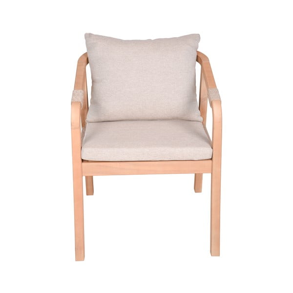 Sedie da esterno in set di colore naturale in legno massiccio 2 pz Bogota – Garden Pleasure-image-1