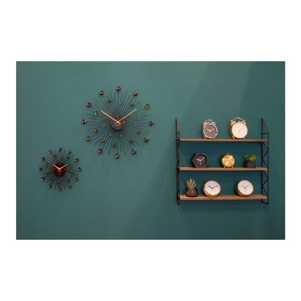 Orologio nero, ø 50 cm Sunburst - Karlsson-image-2