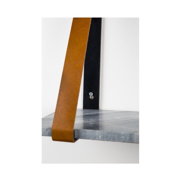 Mensola a muro in marmo grigio Fad - Zuiver-image-3