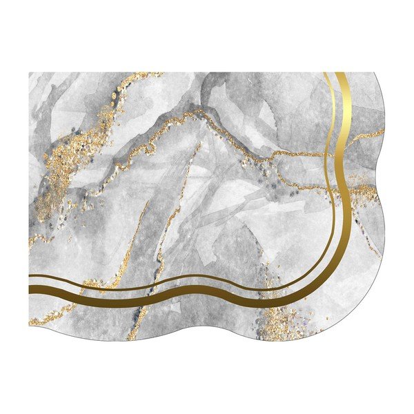 Set di tappetini per il bagno grigi/dorati 2 pz 60x100 cm – Foutastic-image-4