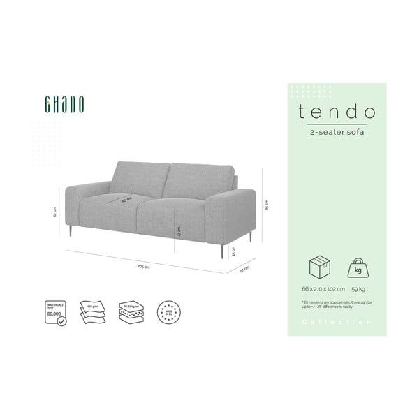 Divano grigio e beige Tendo - Ghado-image-3