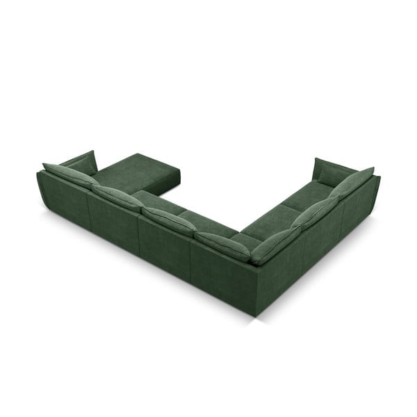 Divano angolare verde scuro (angolo sinistro) Vanda - Mazzini Sofas-image-3