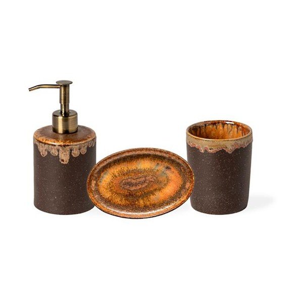 Portaspazzolino marrone in gres Poterie Bath – Casafina-image-1