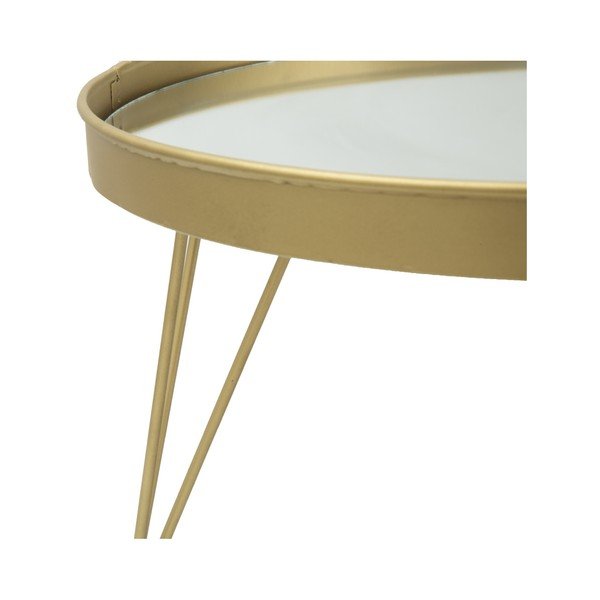 Pratico vassoio da portata in oro su gambe , ⌀ 36,5 cm - Mauro Ferretti-image-1