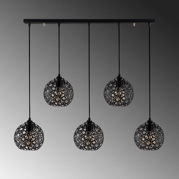 Apparecchio a sospensione nero ø 17 cm Fellini - Opviq lights-image-1