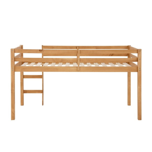 Letto a soppalco colore naturale in legno di pino per bambini 90x200 cm Alpi - Støraa-image-4