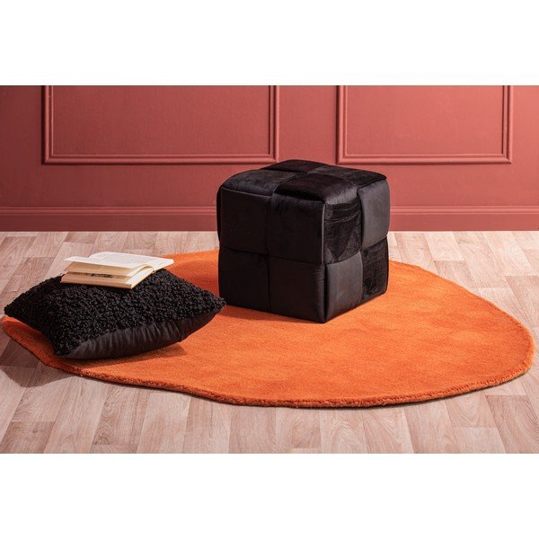 Sgabello in velluto nero Weaved - Leitmotiv-image-1