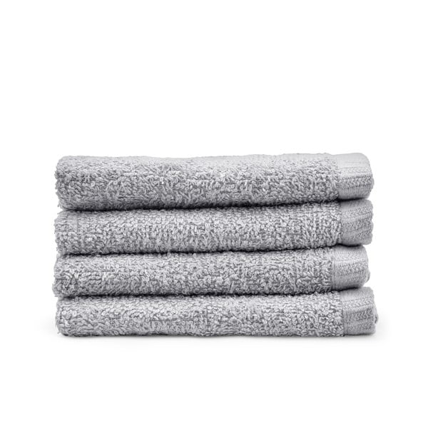 Set di asciugamani con asciugatura rapida grigi in cotone 4 pz 30x30 cm Quick Dry – Catherine Lansfield
