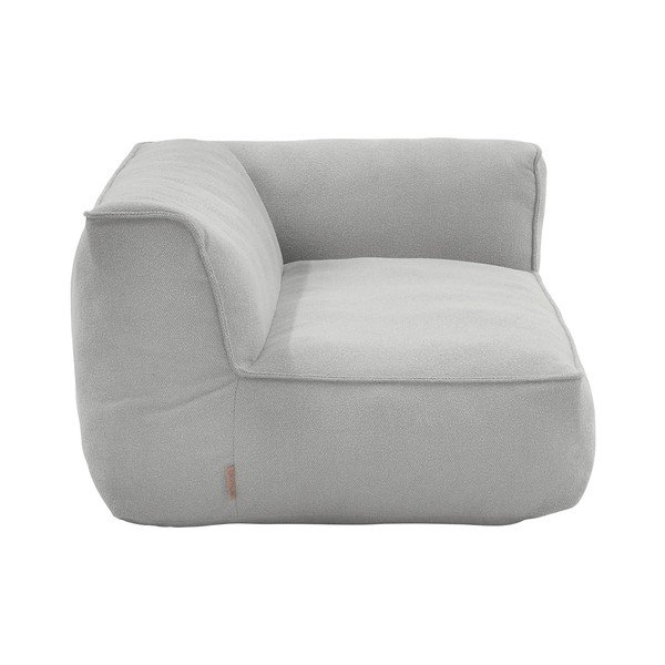 Modulo per divano da esterno grigio chiaro (con composizione variabile) con rivestimento in bouclé Grow – Blomus-image-1