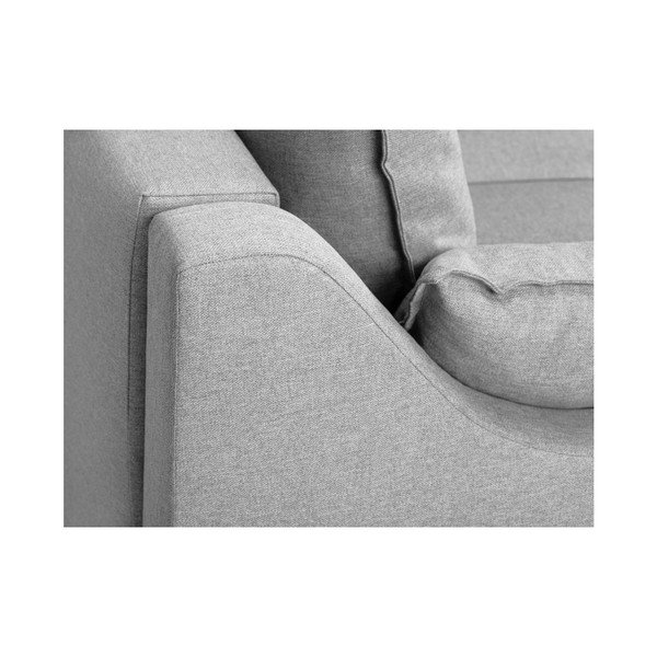 Divano grigio chiaro Ancolie, 150 cm - Mazzini Sofas-image-4