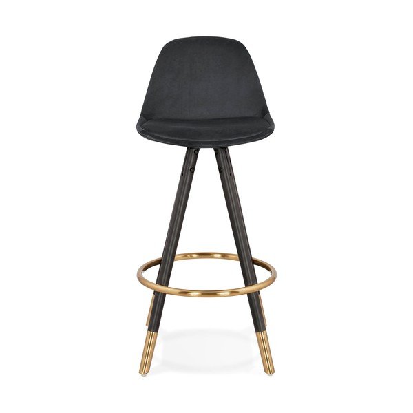Mini sgabello da bar nero, altezza seduta 65 cm Carry - Kokoon-image-1