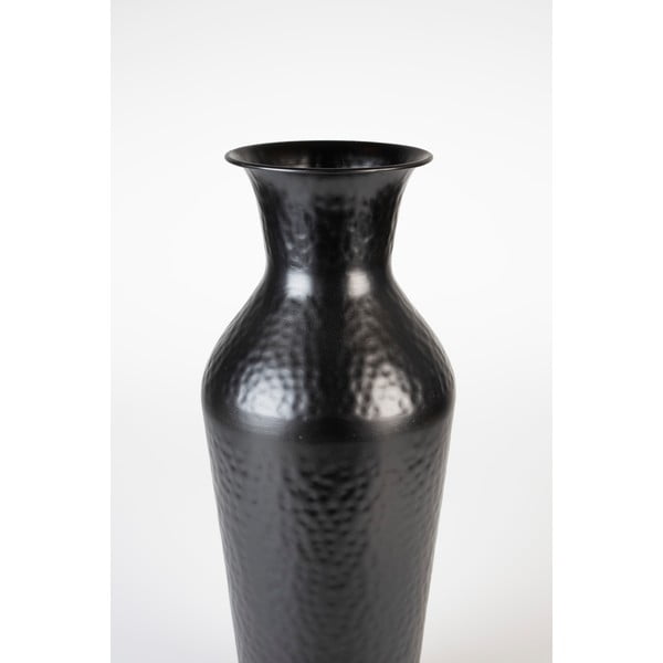 Vaso nero in acciaio alto (altezza totale 49 cm) Dunja – White Label-image-4