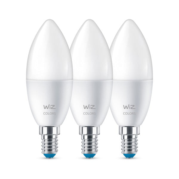 Lampadine smart in set LED 3 pz con presa E14, 5 W – WiZ