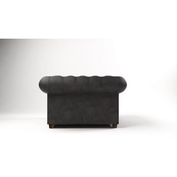Poltrona in velluto antracite Cambridge - Ropez-image-2