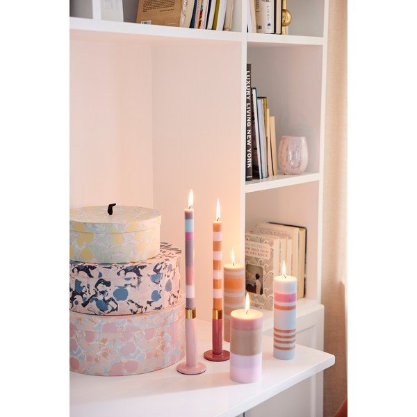 Candela grigio-blu, tempo di combustione 8 h - Bahne & CO-image-1