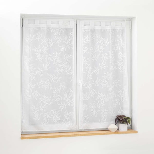 Set di 2 tende in voile bianco 60x120 cm Karla - douceur d'intérieur-image-2