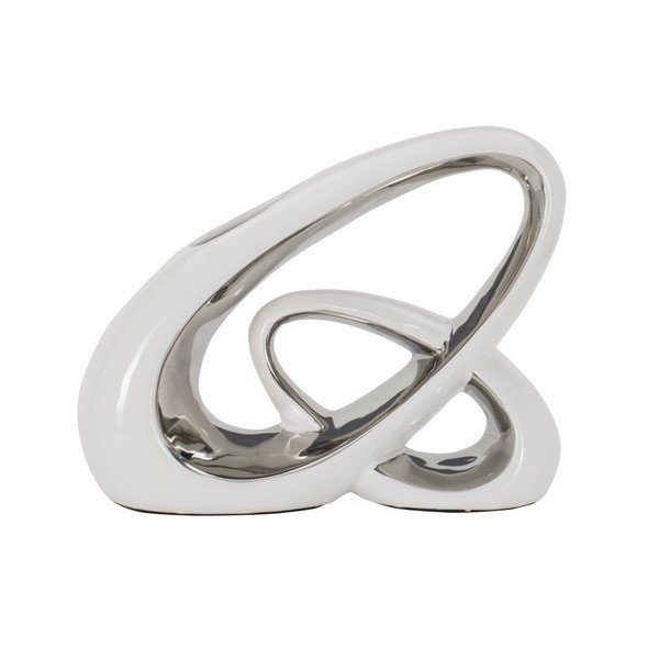 Bílostříbrná keramická váza Mauro Ferretti Bling