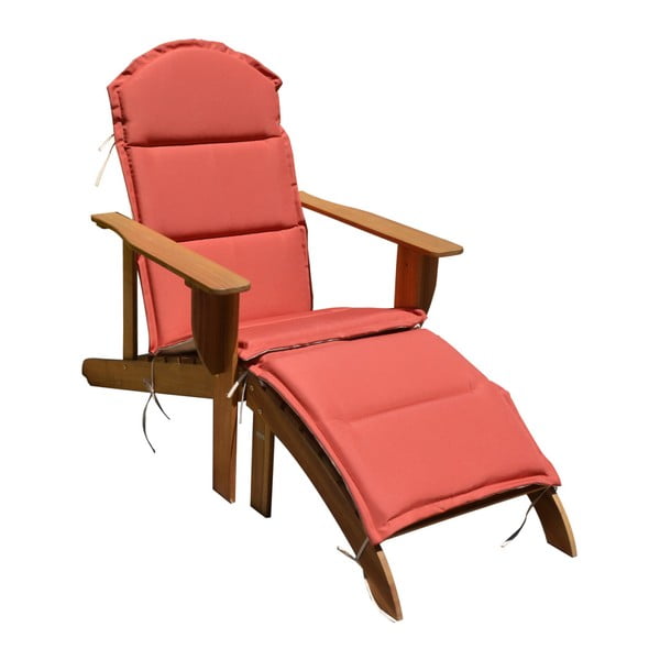 Chaise longue da giardino in legno marrone Harper - Garden Pleasure