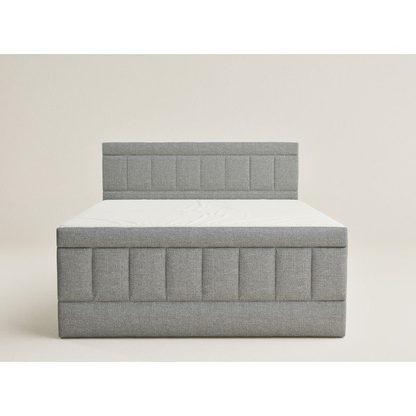 Letto boxspring grigio con contenitore 180x200 cm Caya – Maison de Rêve-image-2