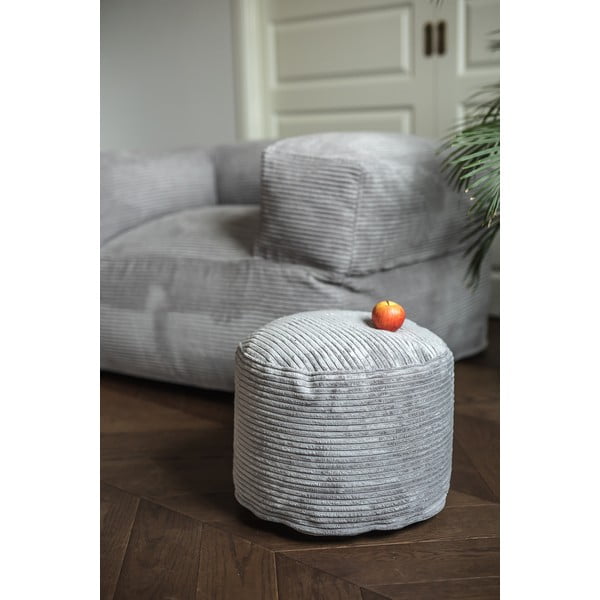 Puof a sacco color mattone con rivestimento in velluto a coste Mini – SLOWDOWN-image-4