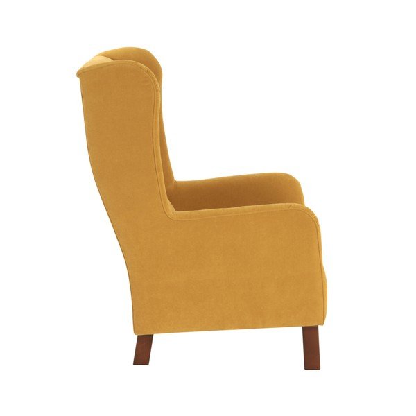 Poltrona gialla Bruno Velor - Max Winzer-image-1