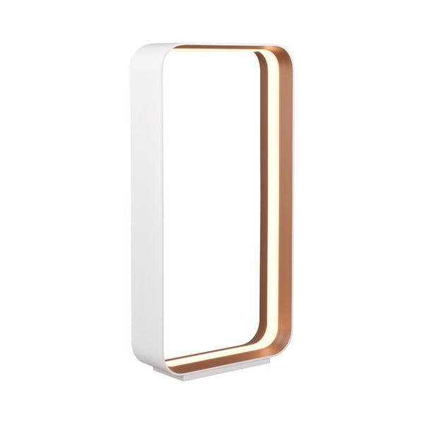 Lampada da tavolo a LED bianca con controllo vocale/app e paralume in metallo (altezza 61 cm) Cizione - CINQUE