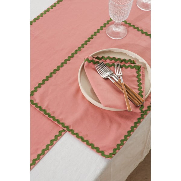 Runner da tavola in lino in set da 2 41x130 cm Wavy - Really Nice Things-image-4