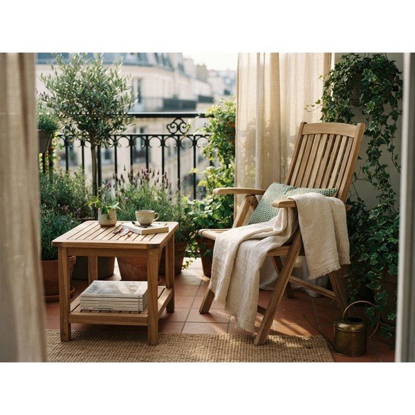 Sedie da giardino in legno di teak Java - Garden Pleasure-image-2