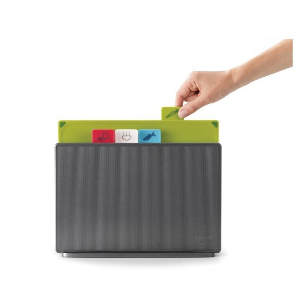 Set di supporti grigio scuro con 4 tavole , 30,5 x 23,3 cm Index - Joseph Joseph-image-2