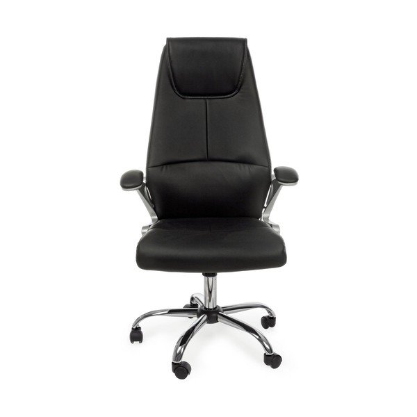 Sedia da ufficio nera in similpelle Camberra – Bizzotto-image-2