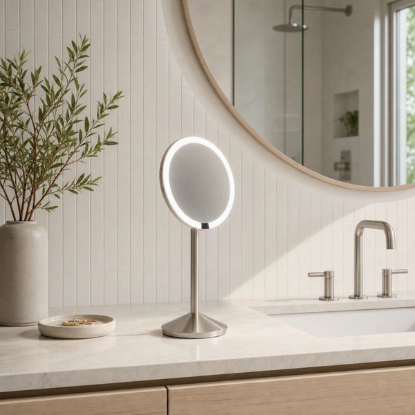 Specchio per make-up con illuminazione/con ingrandimento (con ingrandimento 10x) ø 12 cm – simplehuman-image-1