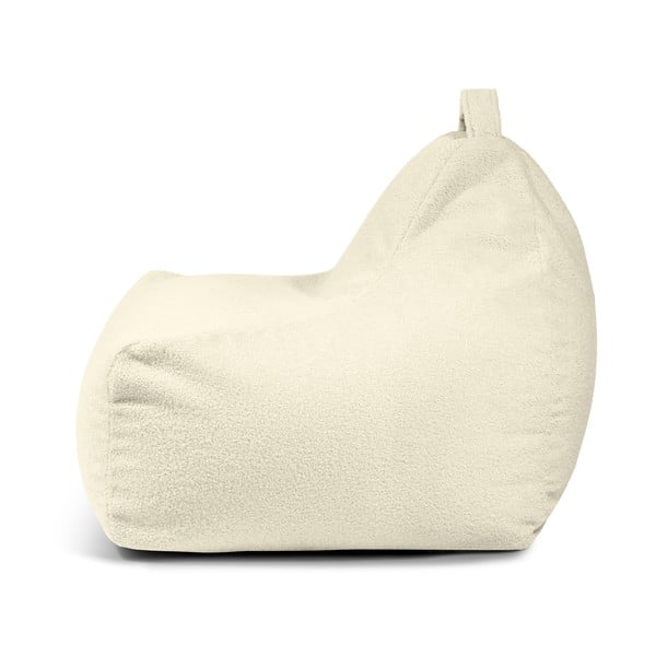 Pouf a sacco per bambini grigio chiaro con rivestimento in bouclé Game Amuse – SLOWDOWN-image-3