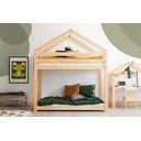 Letto a castello in legno di pino Mila DMPB, 90 x 180 cm - Adeko