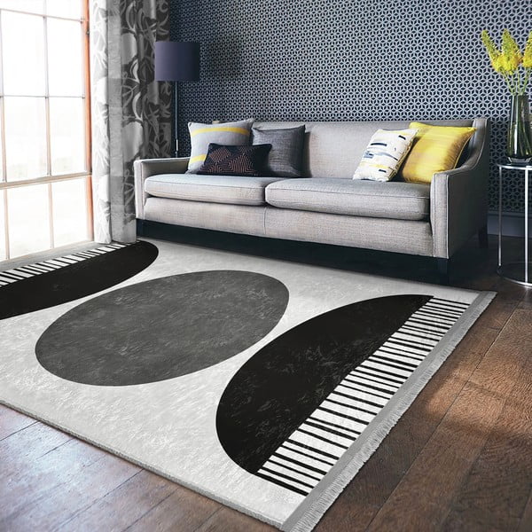 Tappeto bianco-nero 160x230 cm - Mila Home-image-4