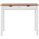Tavolo da lavoro in pino bianco e marrone, lunghezza 100 cm Gava - Støraa