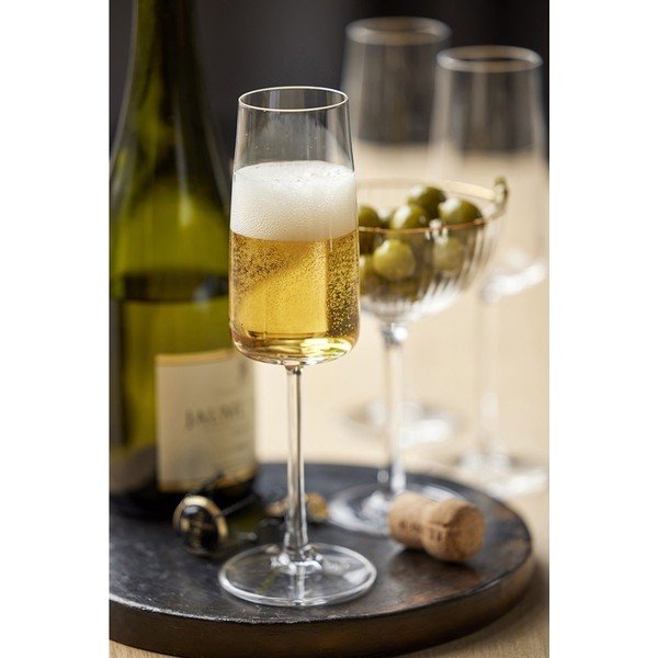 Set di bicchieri da bollicine 4 pz 300 ml Zero – Lyngby Glas-image-1