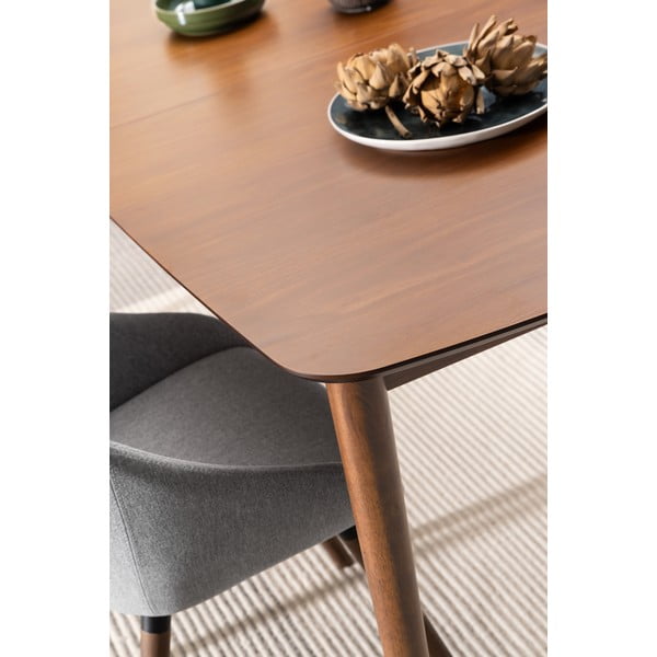 Tavolo da pranzo con effetto noce allungabile con estensione 90x180 cm Montreux – Actona-image-1