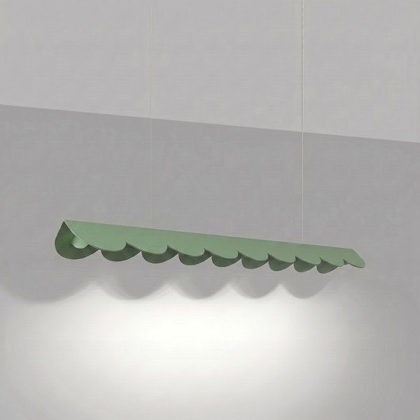 Lampadario LED color salvia in alluminio BISCUIT – Thoro-image-3
