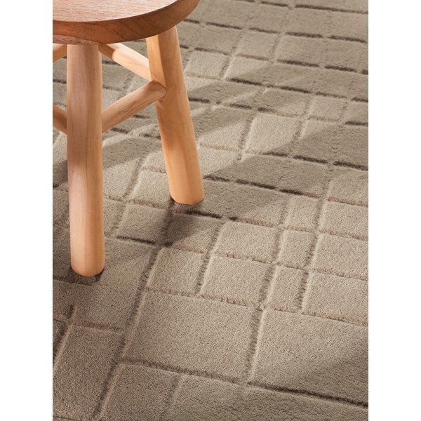 Tappeto rotondo marrone in lana ø 160 cm Kenso – Villeroy&Boch-image-3