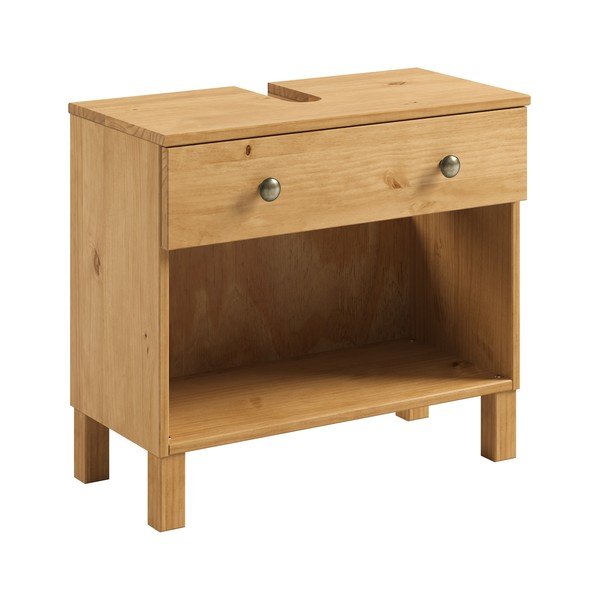 Mobile da lavabo colore naturale chiaro basso 62x55 cm Calle – Støraa-image-4
