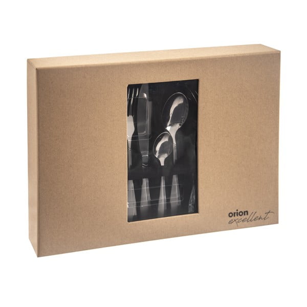 Posate argentate in acciaio inox 24 pz Satin – Orion-image-4