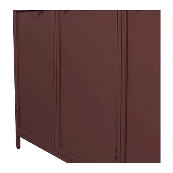 Vetrina burgundy in metallo 140x200x42 cm Exhibit – WOOOD-image-3