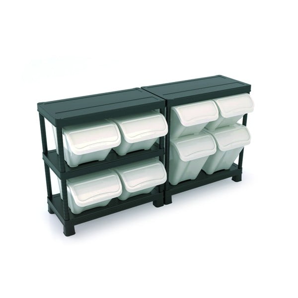 Scatola con coperchio bianca in plastica 55x39x32 cm All In Box – KIS-image-1