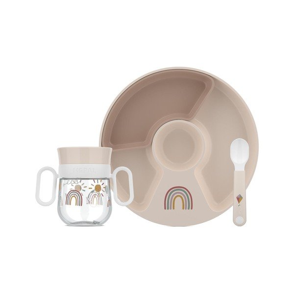 Set da pranzo per bambini in plastica 3 pz Sunshine & Rainbow – Mepal