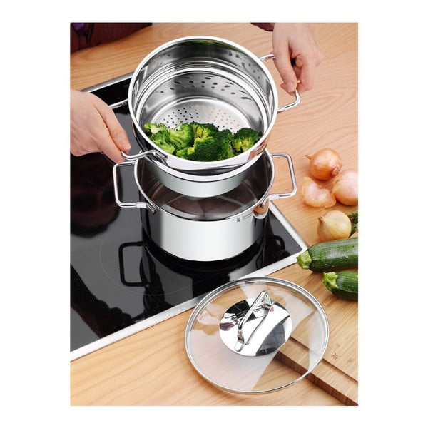 Pentola per pasta in acciaio inox con coperchio Cromargan® , ⌀ 18 cm Mini - WMF-image-2
