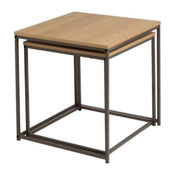 Tavoli pieghevoli in set da 2 50x50 cm - Casa Selección-image-1