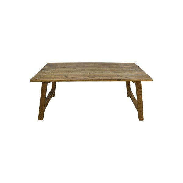 Tavolo da pranzo in teak non trattato Lawas, 100 x 220 cm - HSM collection-image-1